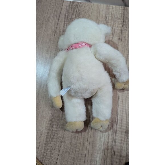 vintage Tb Trading co white Monkey gorilla plush stuffed animal toy 14"blue eyes - Picture 5 of 8